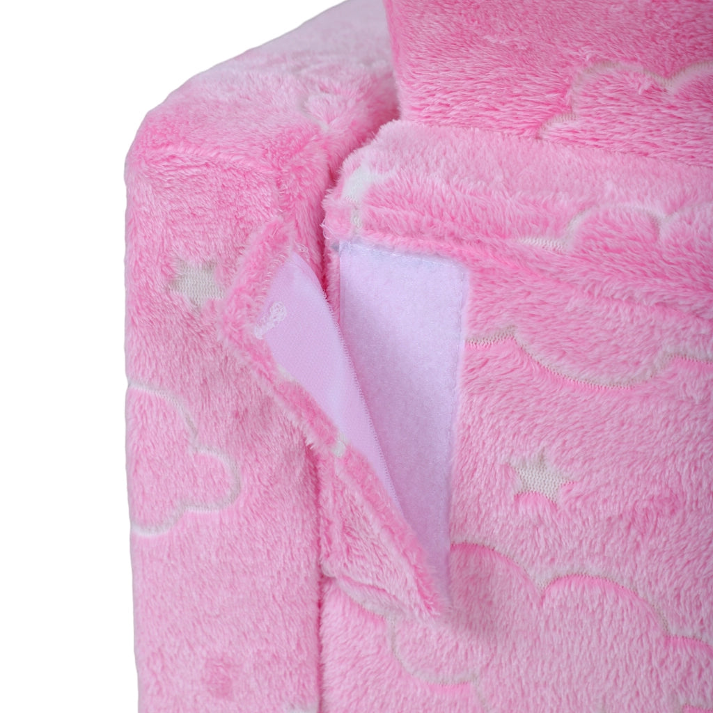 Divano letto per bambini 2 posti ¨C zephmum ¨C rosa, tessuto, 90x