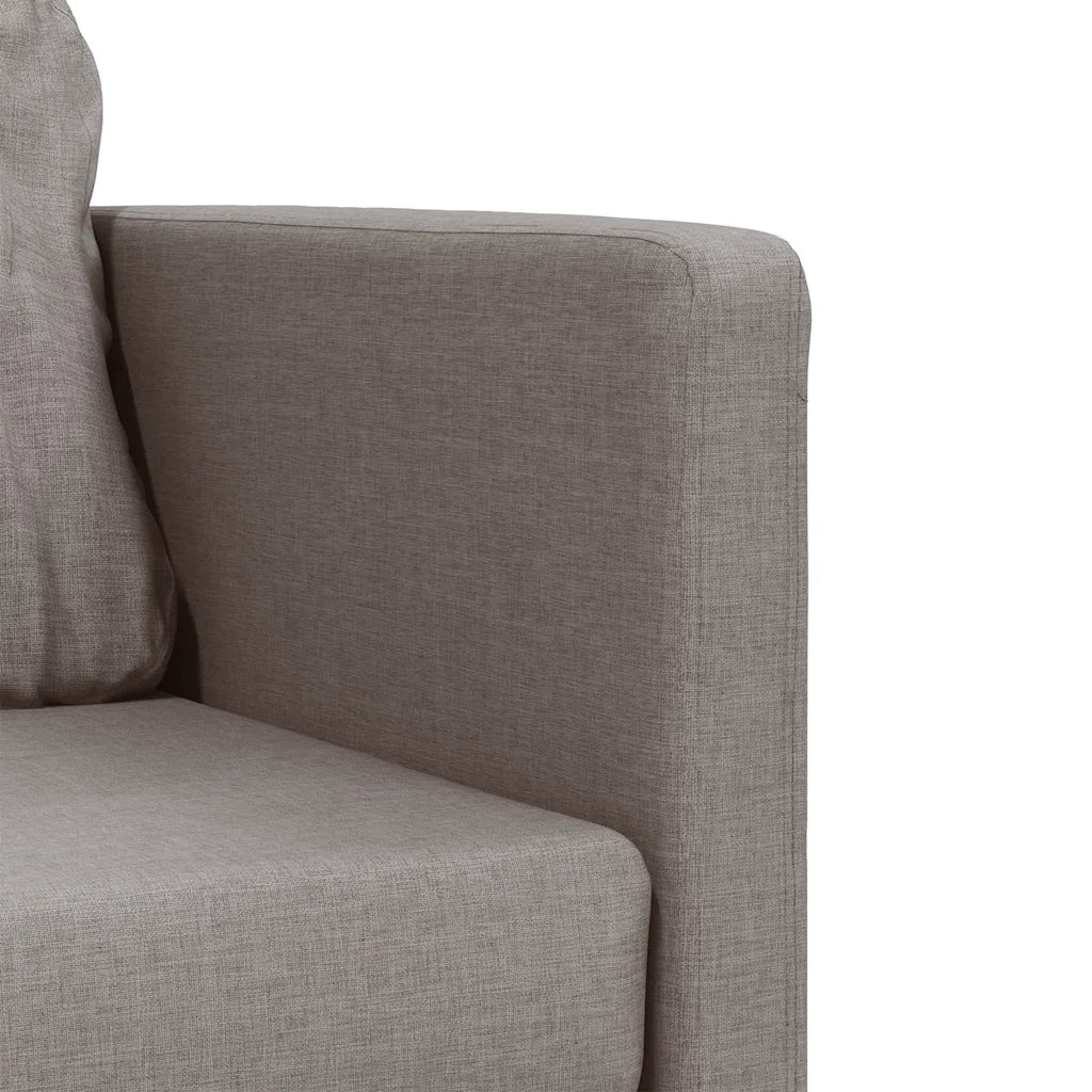 Divano Letto da Terra 2 in 1 Tortora 112x174x55 cm Tessuto 353969