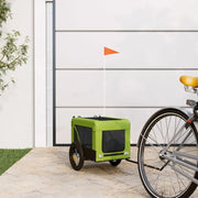 Rimorchio da Bici per Animali Verde e Nero Oxford e Ferro 93913