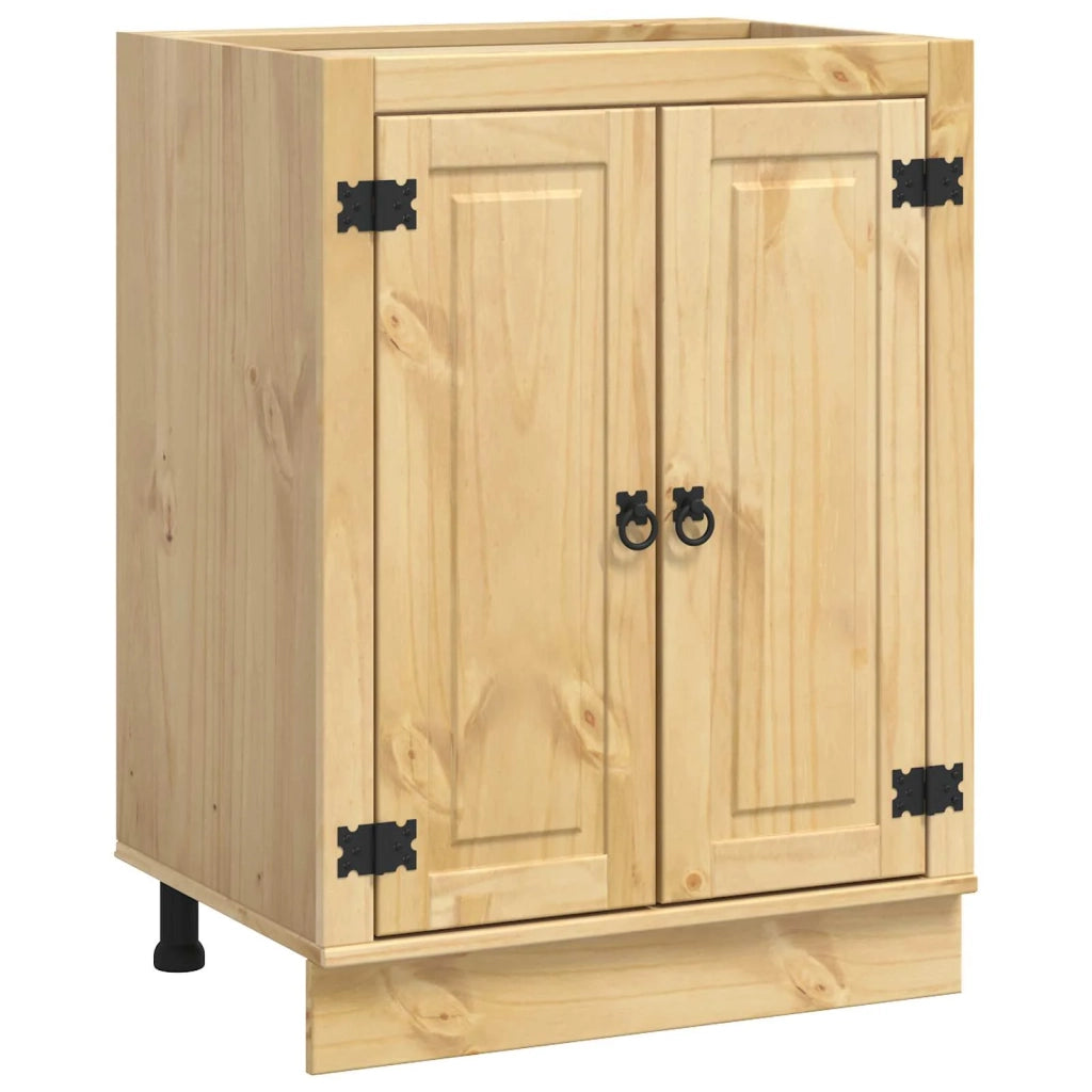 Armadietto SKI Marrone Miele 60 x 46 x 81,5 cm Pino massello