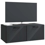 Mobile TV da Muro | Armadietto TV | Mobile Porta TV Nero 78,5 x 41 x 30 cm