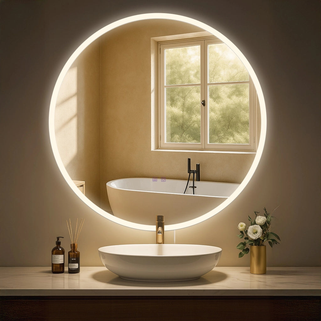 Specchio da bagno Laconia 80 con Bluetooth