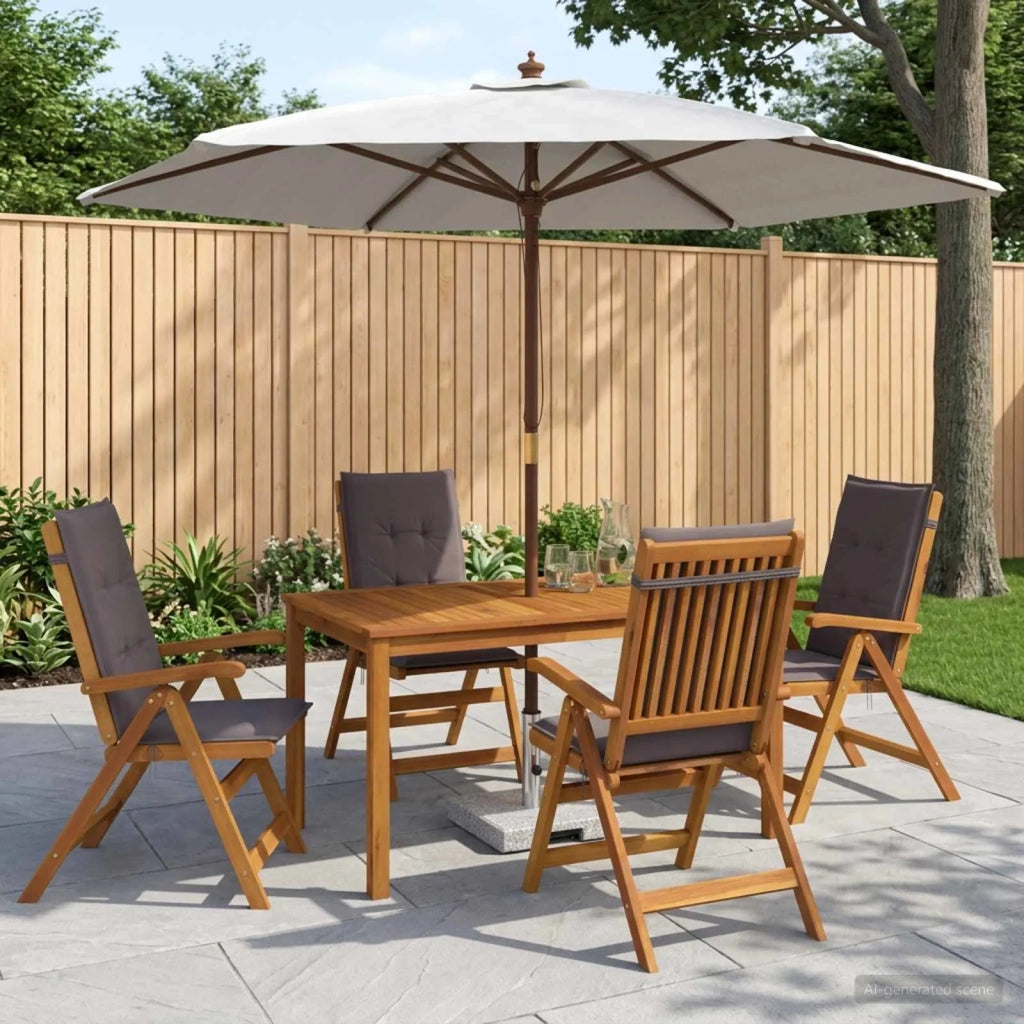 Set da pranzo da esterno con ombrellone 6 pz Antracite 3438532