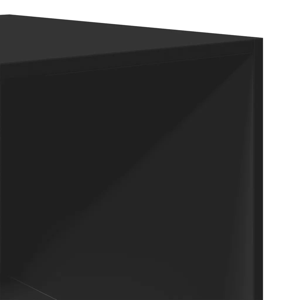 Armadio Nero 80x50x200 cm in Legno Multistrato