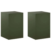 Supporto per piante 2 pcs Verde Oliva 40 x 40 x 60 cm Acciaio 8012537