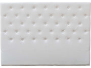 Testiera del letto imbottita 169 cm "Déco" in PVC -Bianco