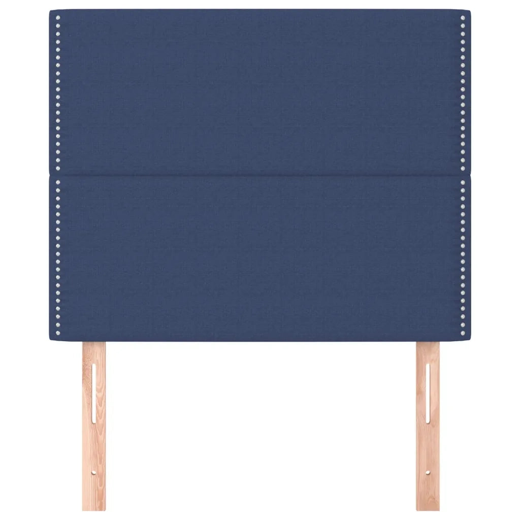 Testiera | Testata Blu 100x5x118/128 cm Tessuto