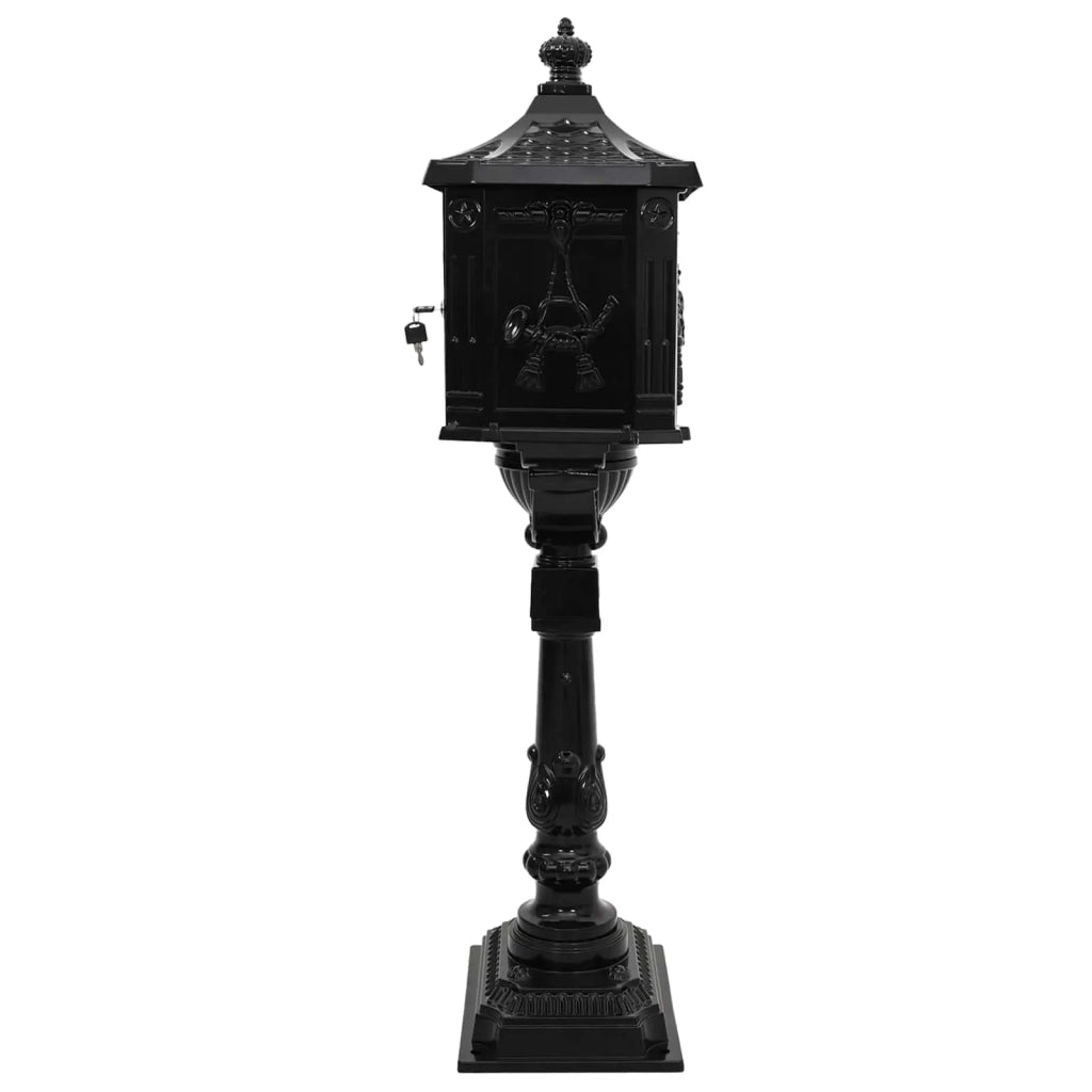 Cassetta Postale Verticale con porta Nero 42,5 x 29,5 x 117 cm CFW1866134