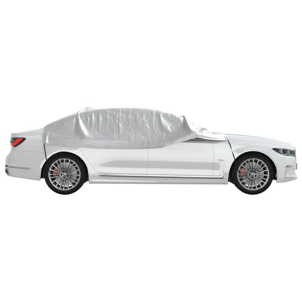 Mezza Copertura Auto con Ganci Argento M CFW9765372
