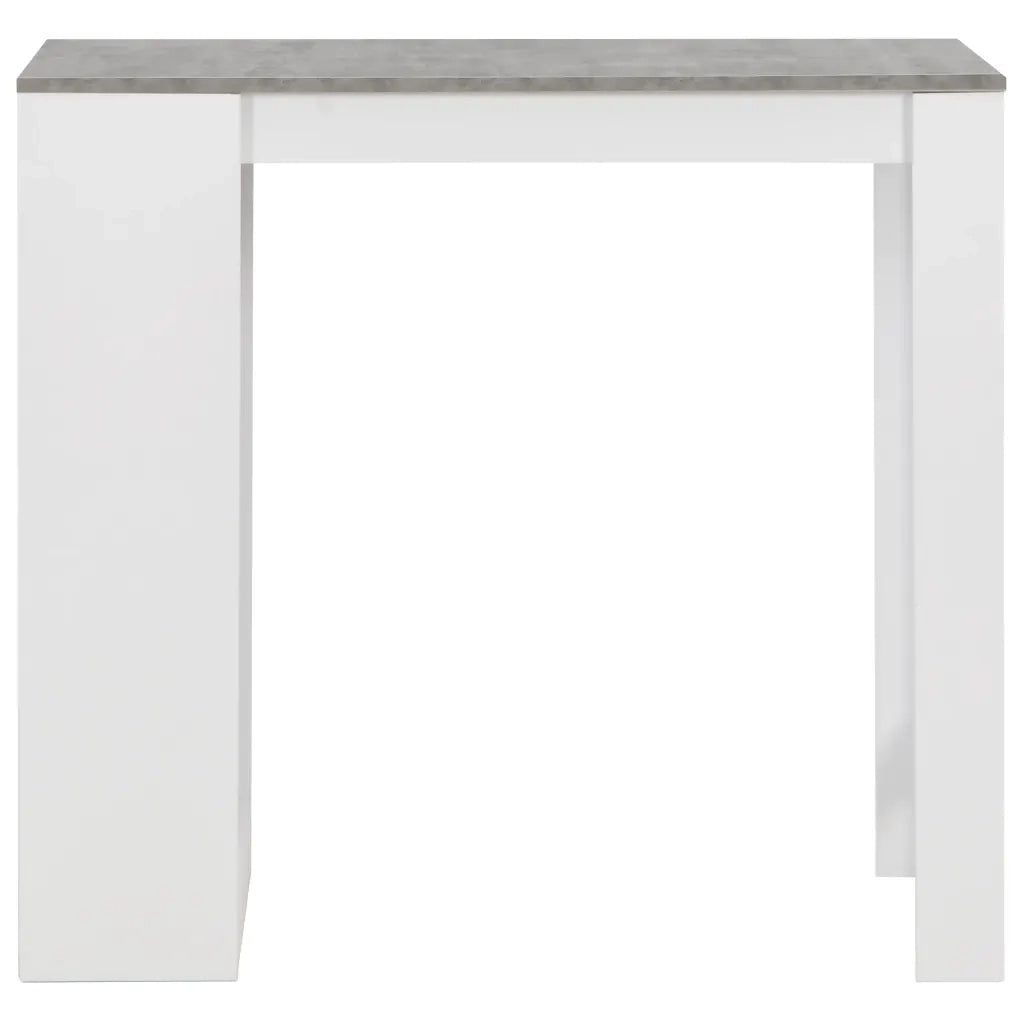 Tavolo da Bar con Ripiano Bianco 110x50x103 cm 280214
