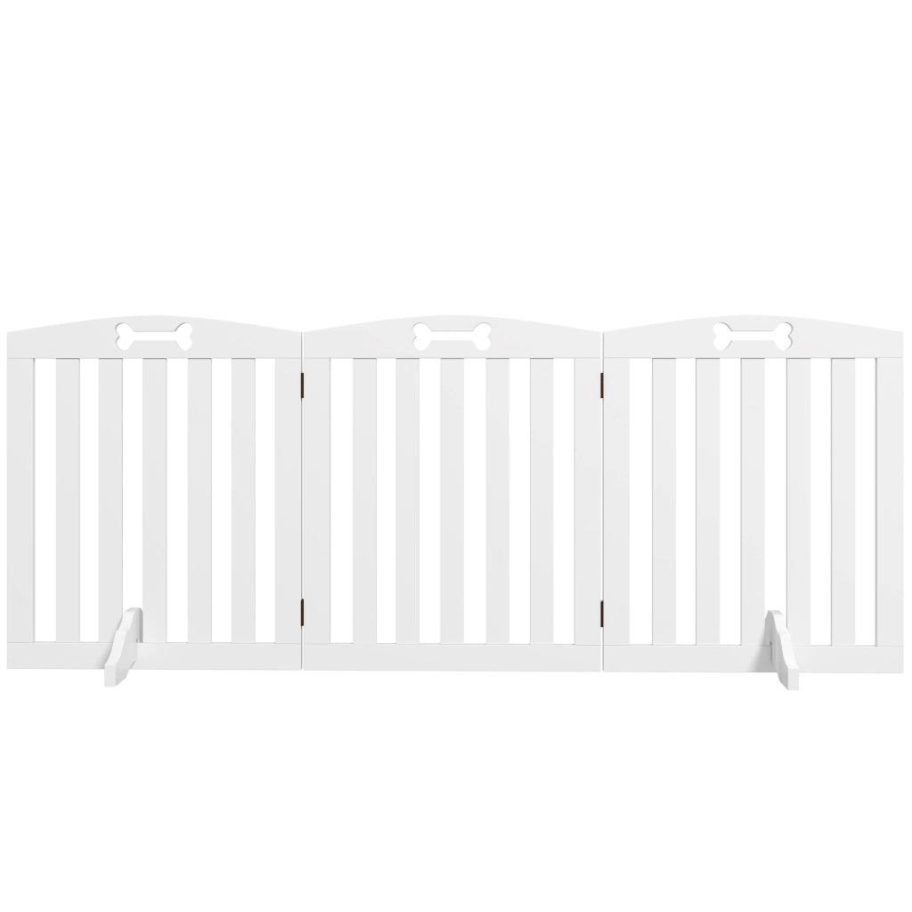 Recinto Pieghevole per Cani ¨C Zephmum ¨C 3 Pannelli Grigio 155 cm