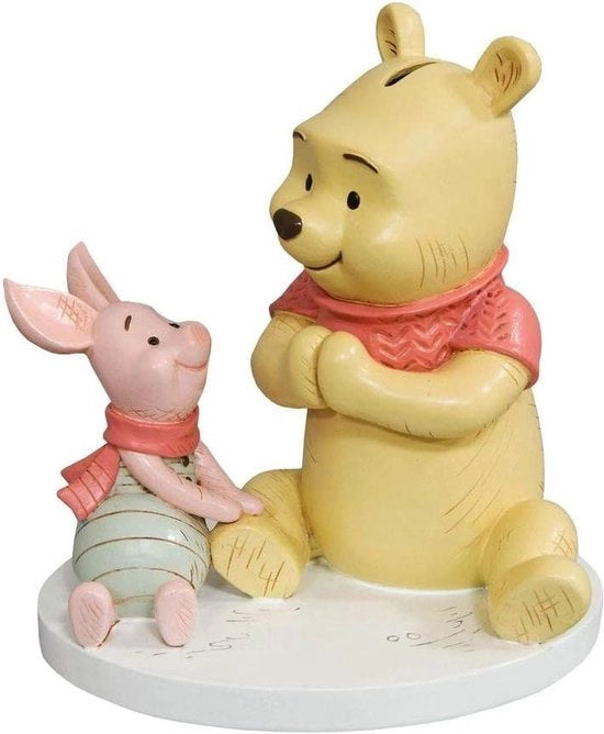 Cassa di Risparmio con Winnie il Cuscino e Piglet - Giardino per Bambini Regalo di Battesimo