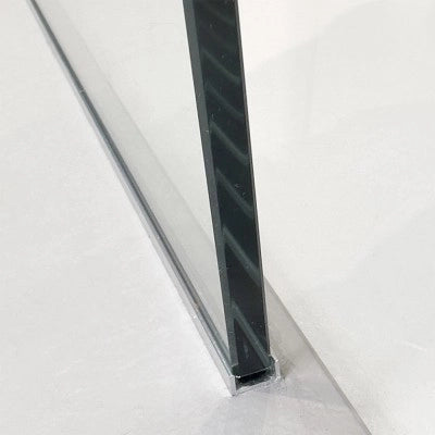 Doccia Walk-In 140 cm trasparente 8 mm profilo cromo H 200 cm  Tay