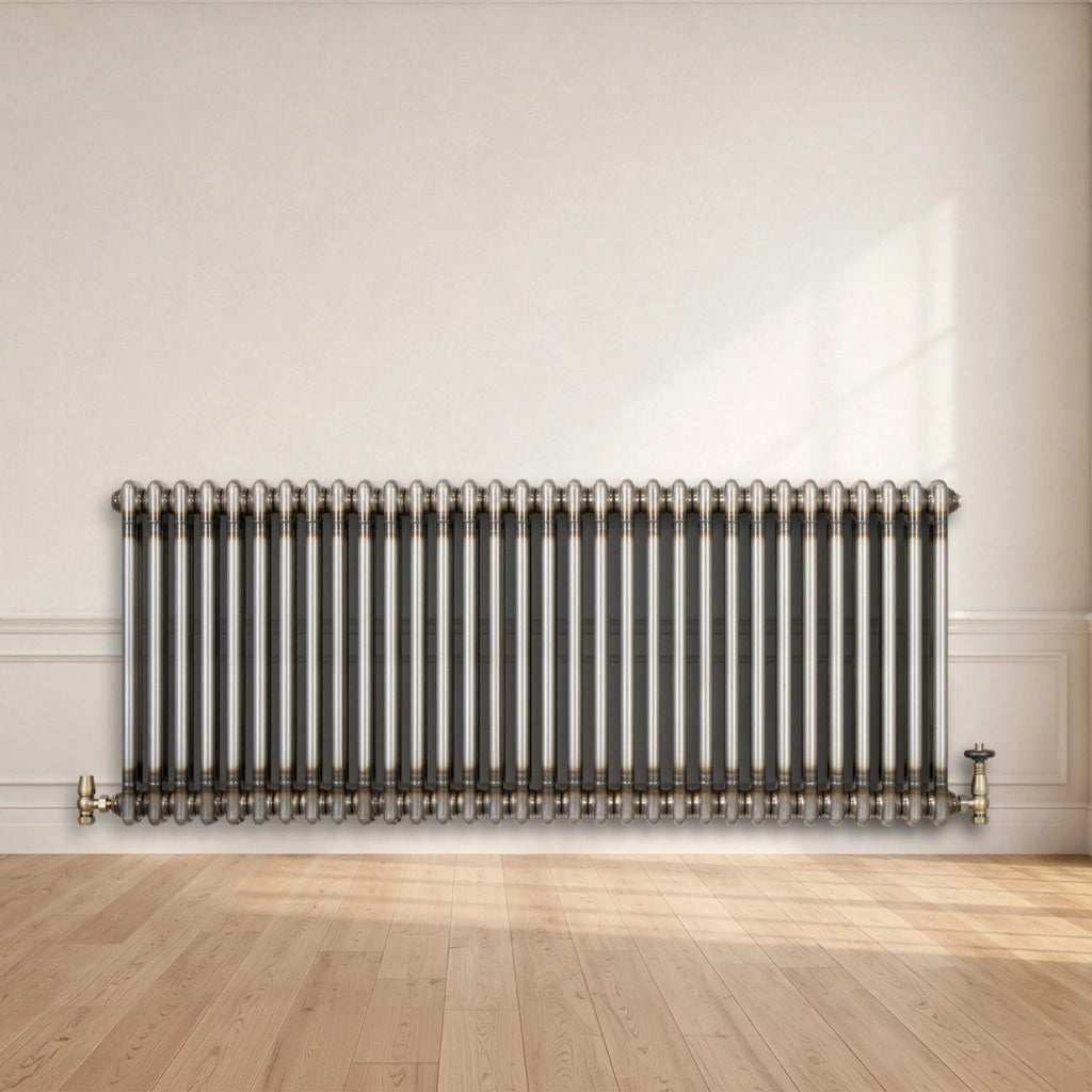 Radiatore 2 Colonne Orizzontale Metallo Grezzo 600x1460 mm