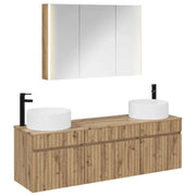 Set di Armadi da Bagno 4 pcs Rovere Artigianale 3406670