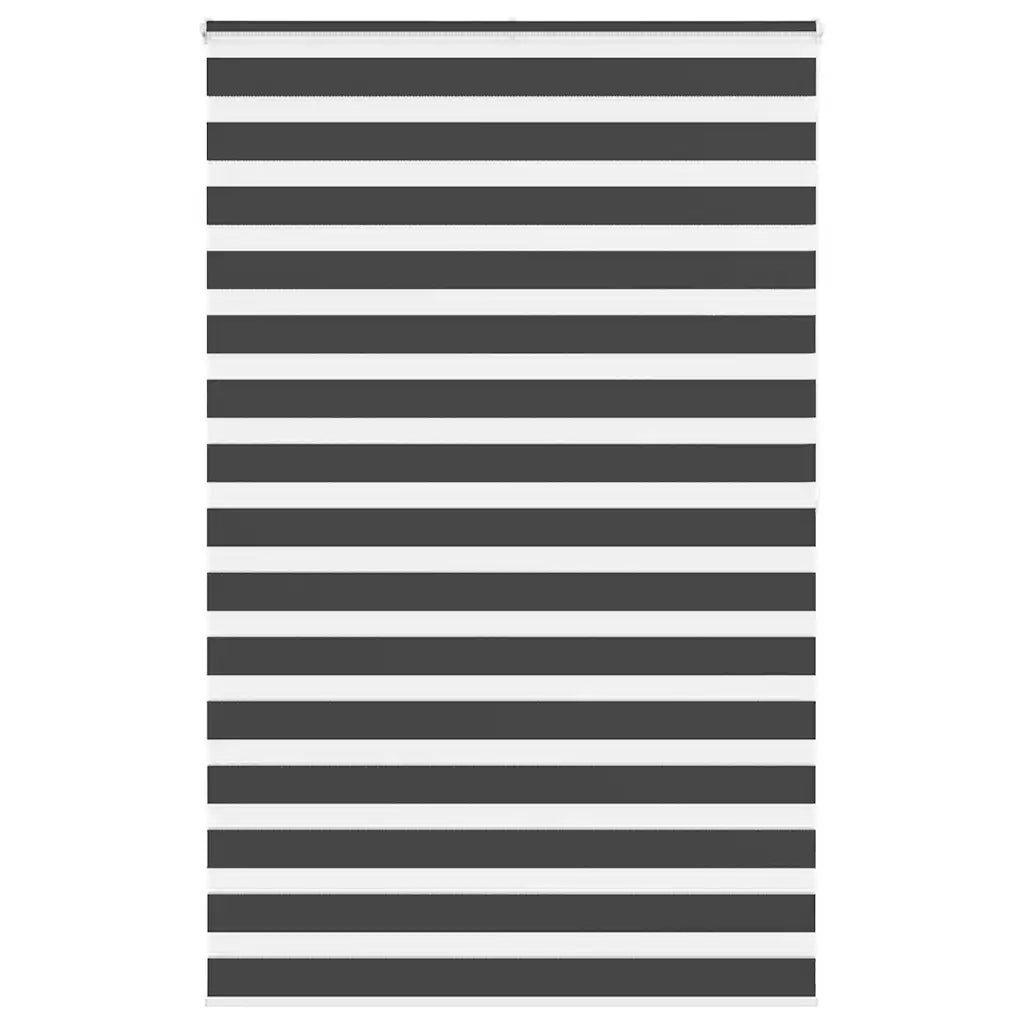 Tenda a Rullo Zebra Nero Larghezza Tessuto 140,9 cm Poliestere