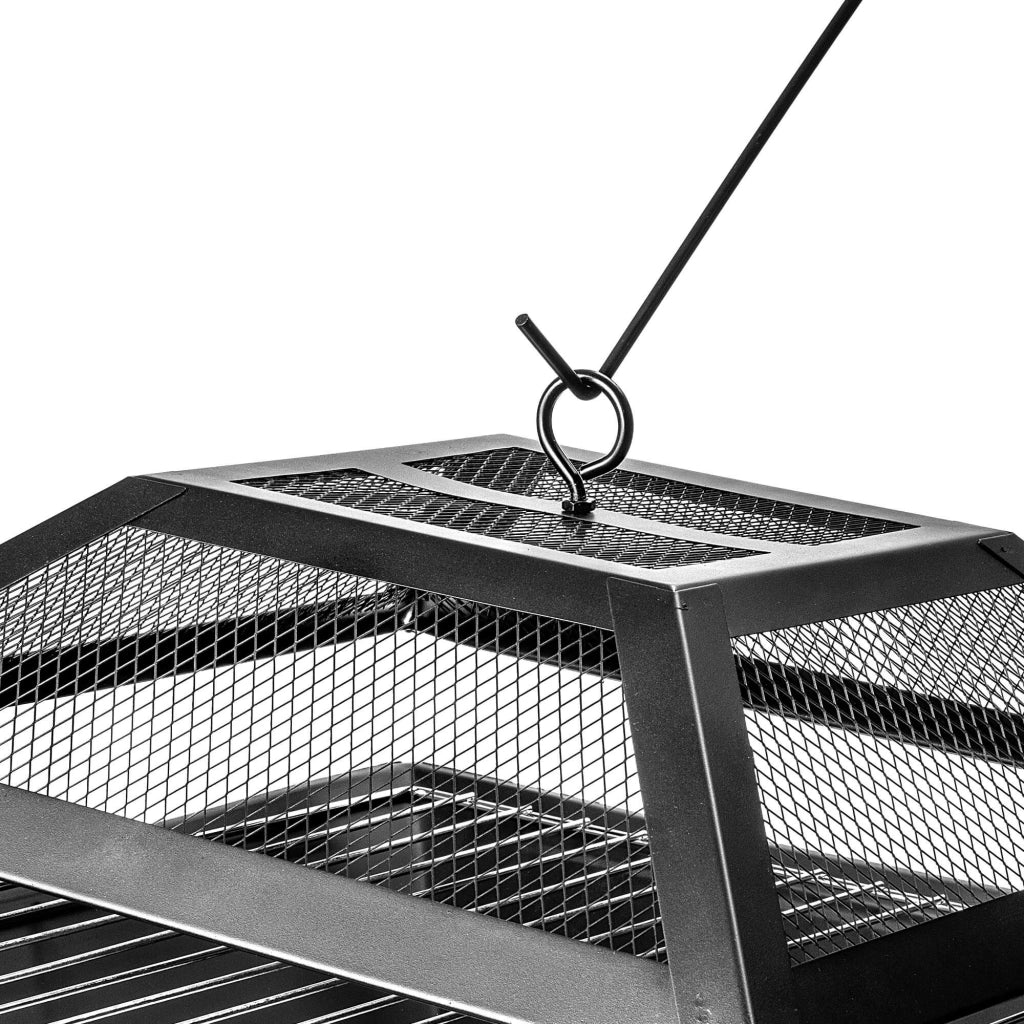 Barbecue a carbone da giardino KADAX, braciere, griglia con coperchio, 46 cm