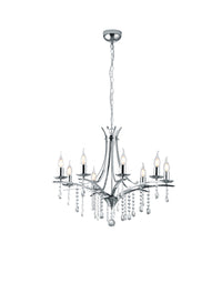 Lampadario da Interno  E14 in Metallo Cromo