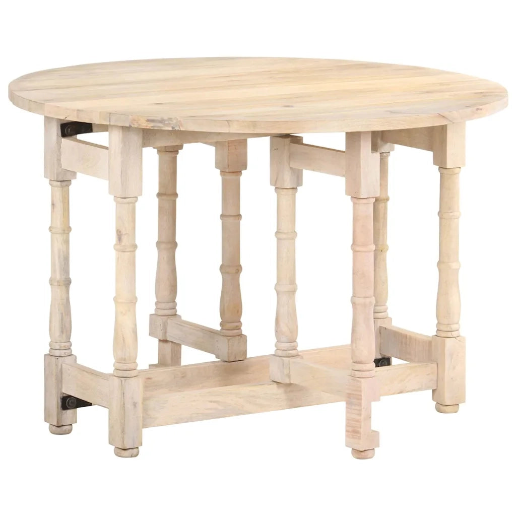 Tavolo da Pranzo Rotondo 110x76 cm in Legno Massello di Mango 321700