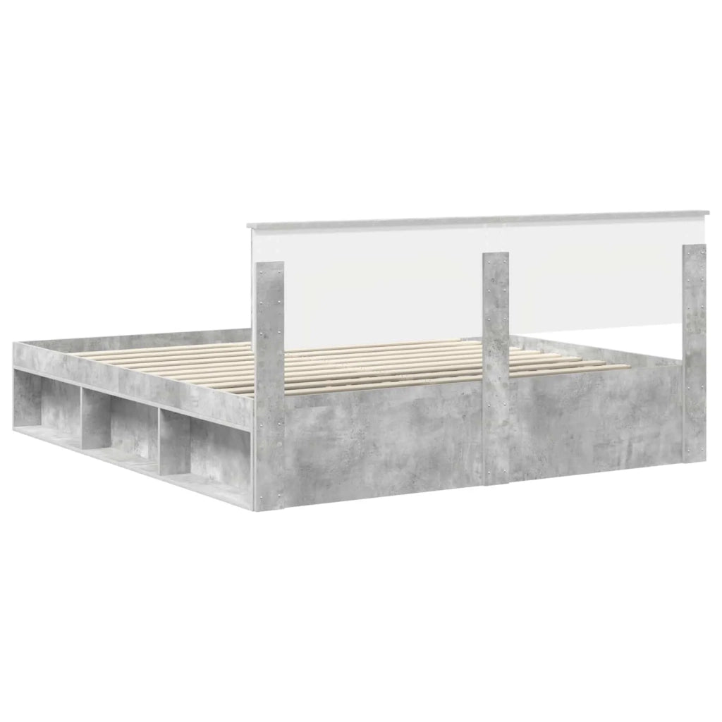 Struttura del letto Calcestruzzo 180 x 200 cm Legno multistrato 3407844