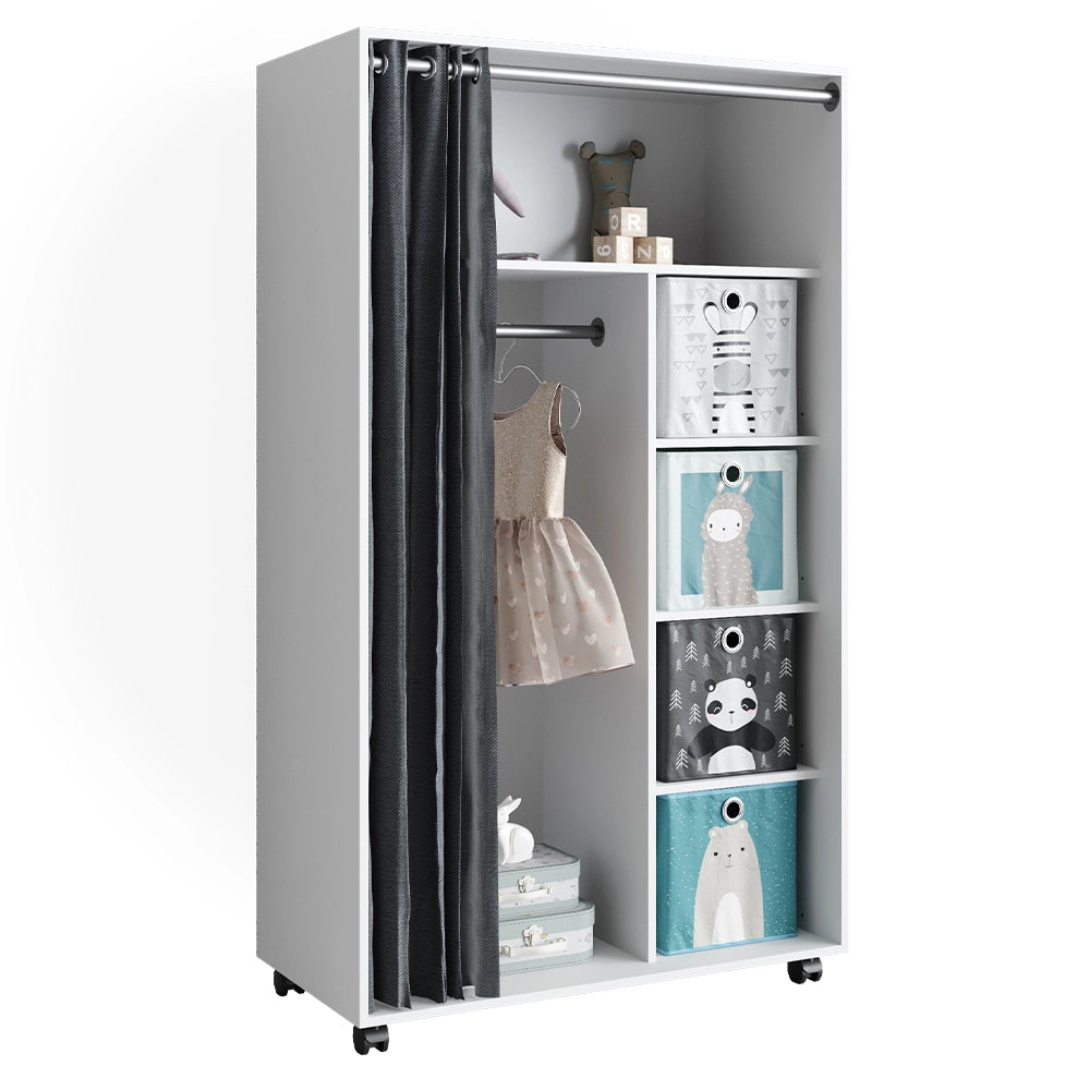 Vicco Armadio multifunzione Bianco 100 x 168 cm