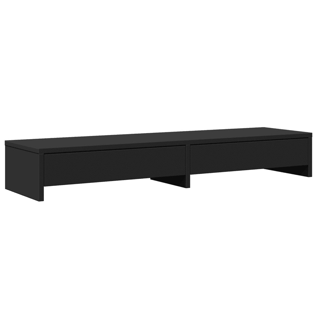 vidaXL Supporto Monitor con Cassetti Nero 100x27x15 cm in Truciolato