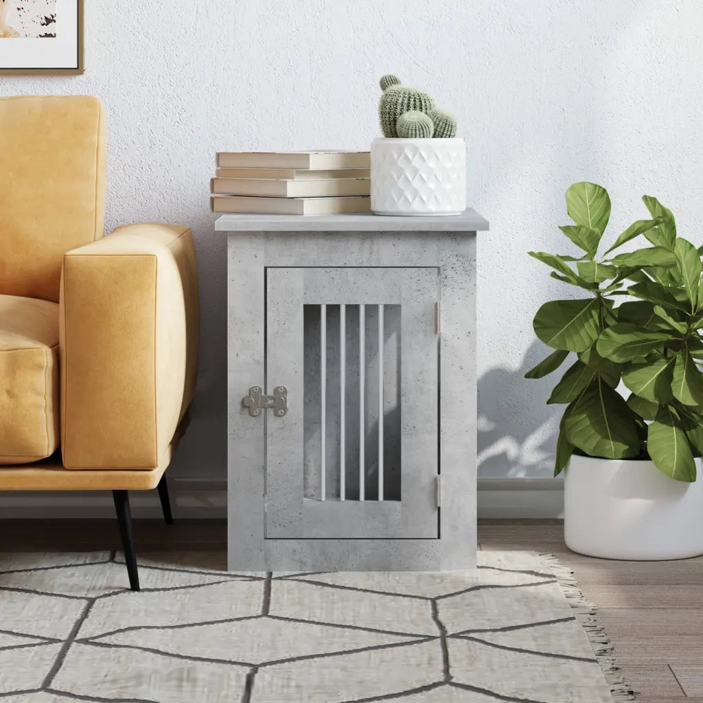 Gabbia Cani Arredamento Grigio Cemento 45x62x59cm Multistrato CFW8353070