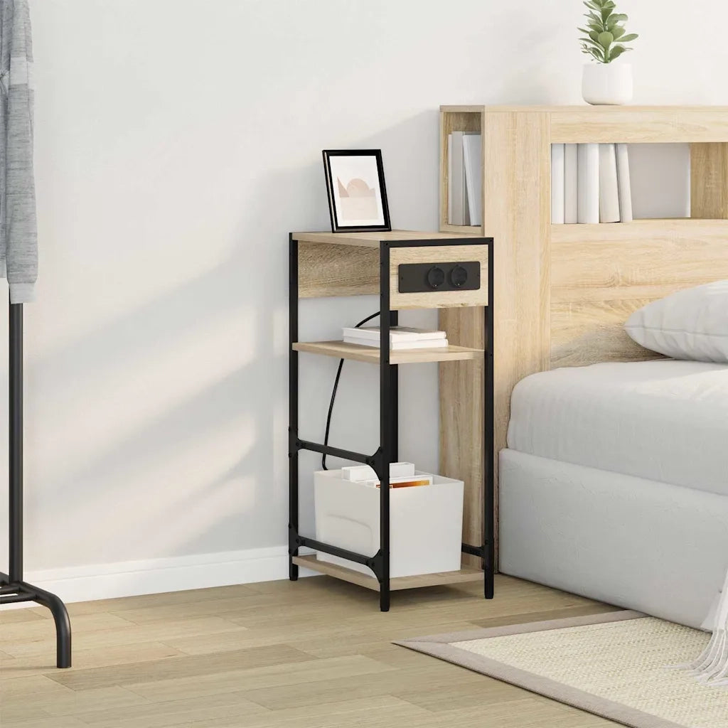 Comodino | Armadio da Notte | Mobiletto da notte Rovere Sonoma 40 x 27 x 76 cm