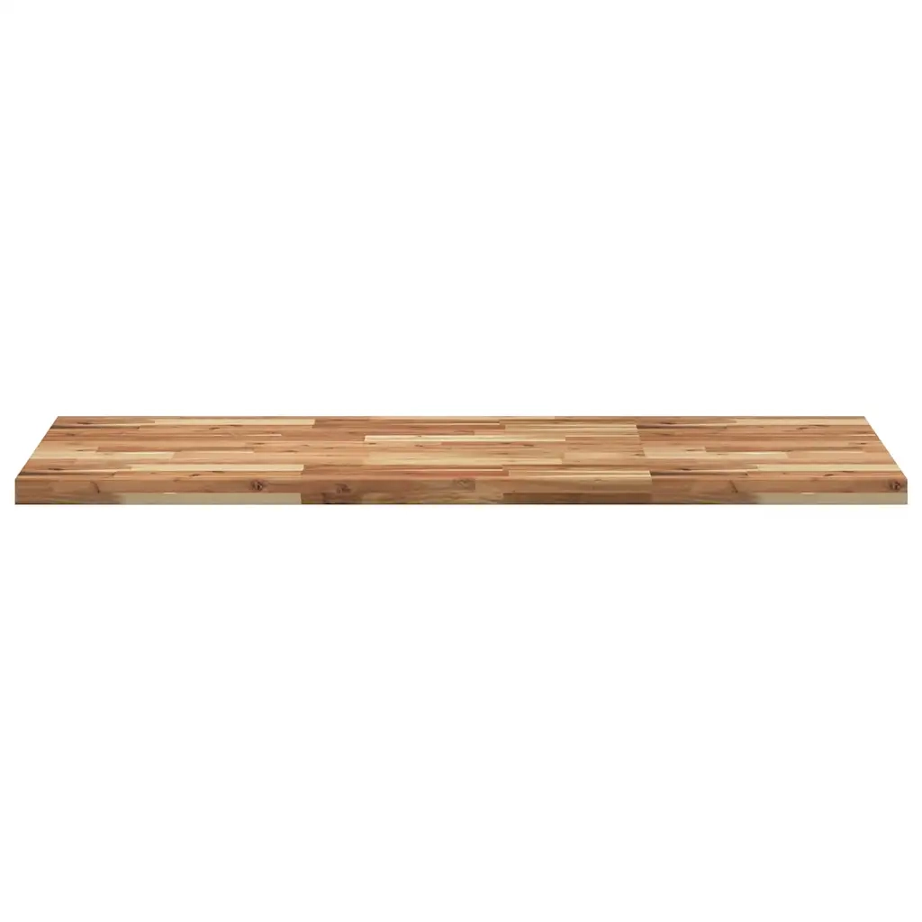Piano Tavolo Rettangolare 120x60x4cm Legno Massello di Acacia