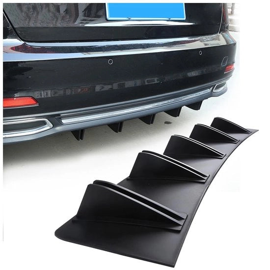Diffusore Bumper - Migliora l'Aerodinamica - Finestra per Acqua - Universale - 4 Pezzi - Materiale ABS - Facile da Montare - Spoiler