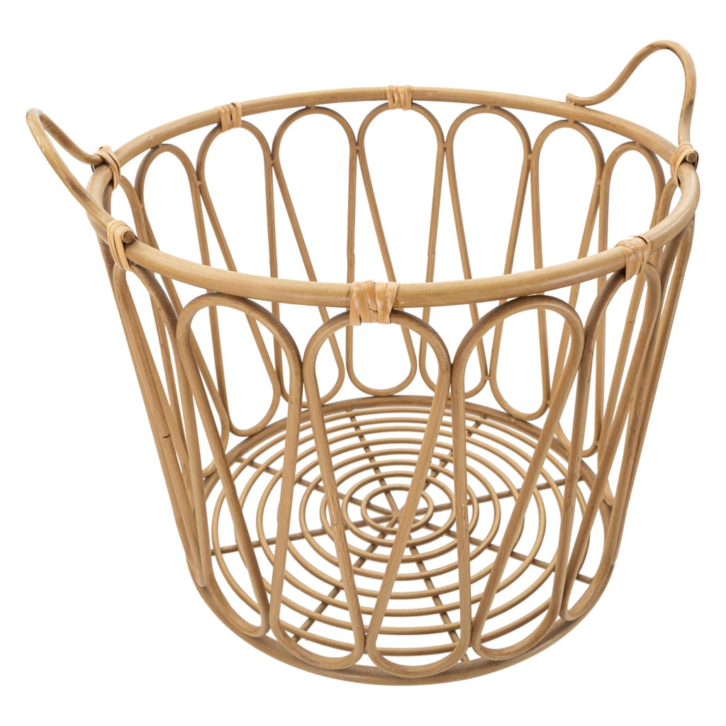 Suchit, Svuotatasche Intrecciatura Effetto Rattan, Marrone