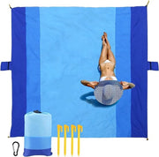 Tenda da Spiaggia Grande per 1-3 Persone - Materassino da Pic-Nic Leggero e Impermeabile per Campeggio Escursioni