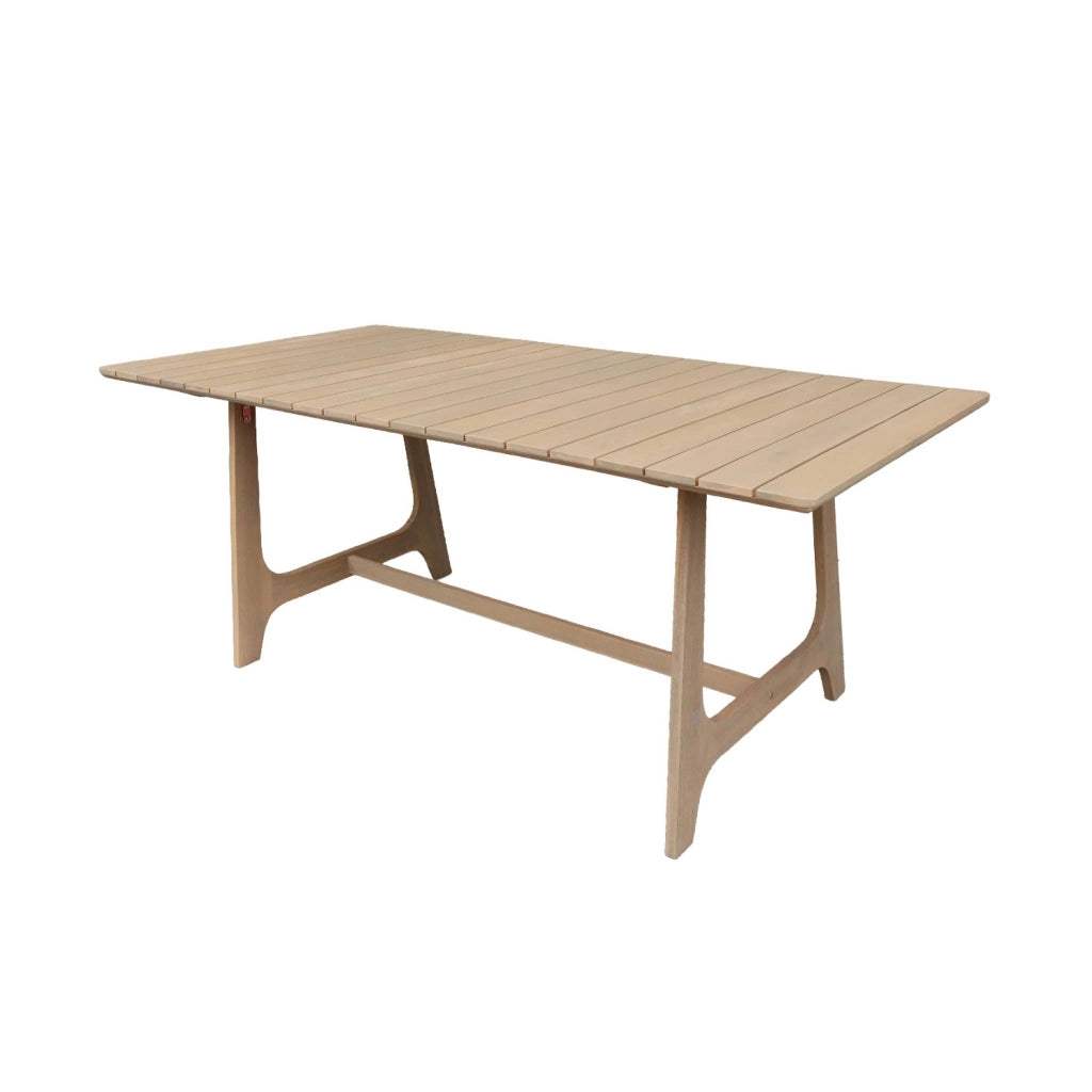 Tavolo da giardino in legno di acacia 8 posti, 180cm, marrone naturale