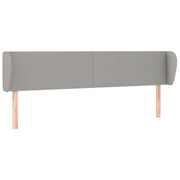 Testiera | Testata ad Orecchio Grigio Chiaro 163x23x78/88 cm in Tessuto