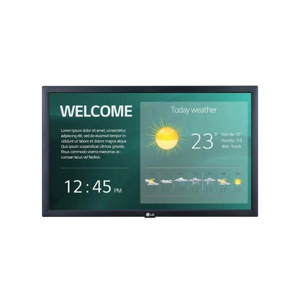 Lg 22sm3g-b visualizzatore di messaggi pannello piatto per segnaletica digitale 54,6 cm (21.5") ips wi-fi 250 cd/m² full hd nero processore integrato 16/7