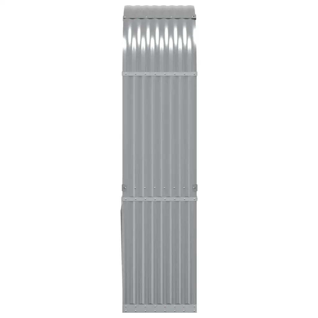 Portaceppi Grigio Chiaro 80x45x190 cm in Acciaio Zincato 364550