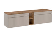 Set mobili bagno 180 cm con piano Iconic Cashmere 180 cm