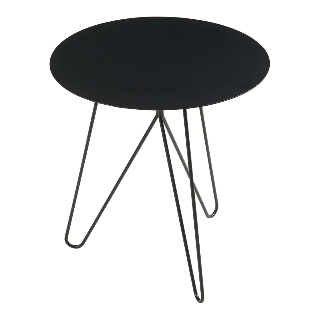 Tavolino laterale 45 x 43 cm metallo nero 03_0010938