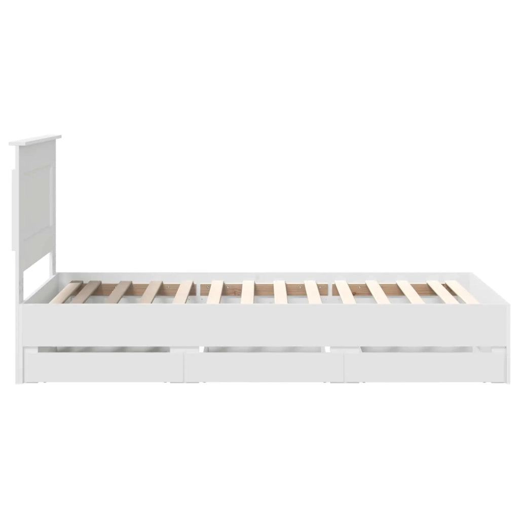 Struttura del letto Bianco 75 x 190 cm Legno Ingegnerizzato