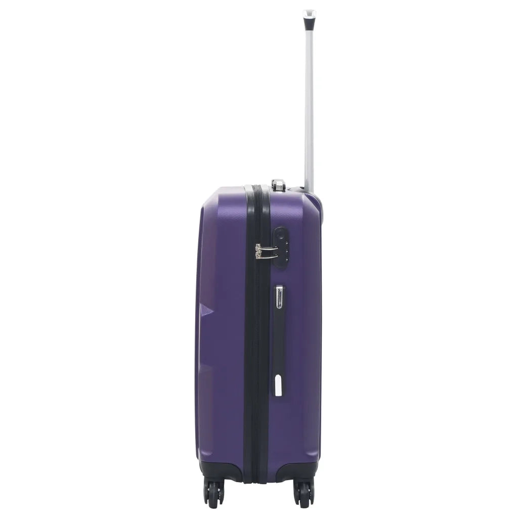 Set Trolley a Custodia Rigida 3 pz Viola in ABS cod mxl 76067