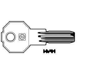 CHIAVI PUNZONATE PER CILINDRI PREFER 4+4 SPINE PF22- - PF22 - 5 pezzi SILCA