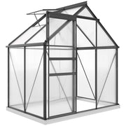 Serra da Giardino in Policarbonato e Alluminio ¨C zephmum ¨C Grigio 192.5x131x200 cm
