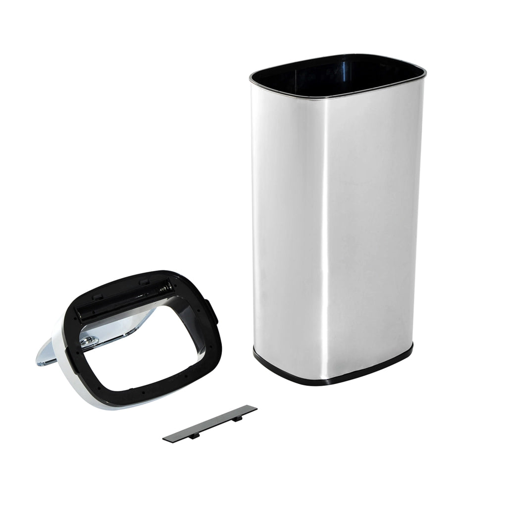 Cestino Automatico 68L con Sensore di Movimento ¨C Minimal ¨C Acciaio Inossidabile Argento