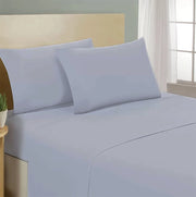 Lenzuolo letto sotto con angoli 100% puro cotone Made in Italy tinta unita Grigio - 1 Piazza e mezza francese