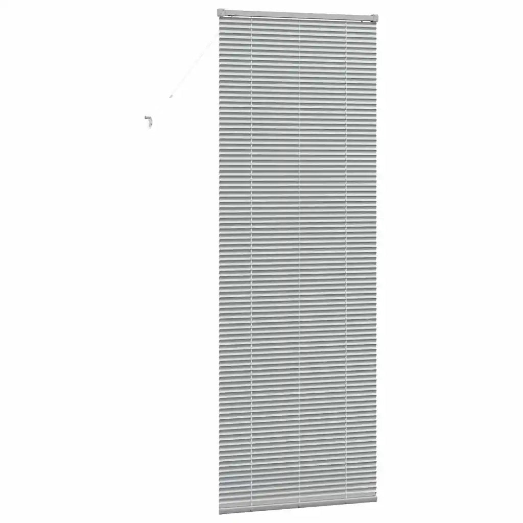 Tendaggi a Veneziana | Tenda a lamelle Argento 220 x 80 cm Alluminio