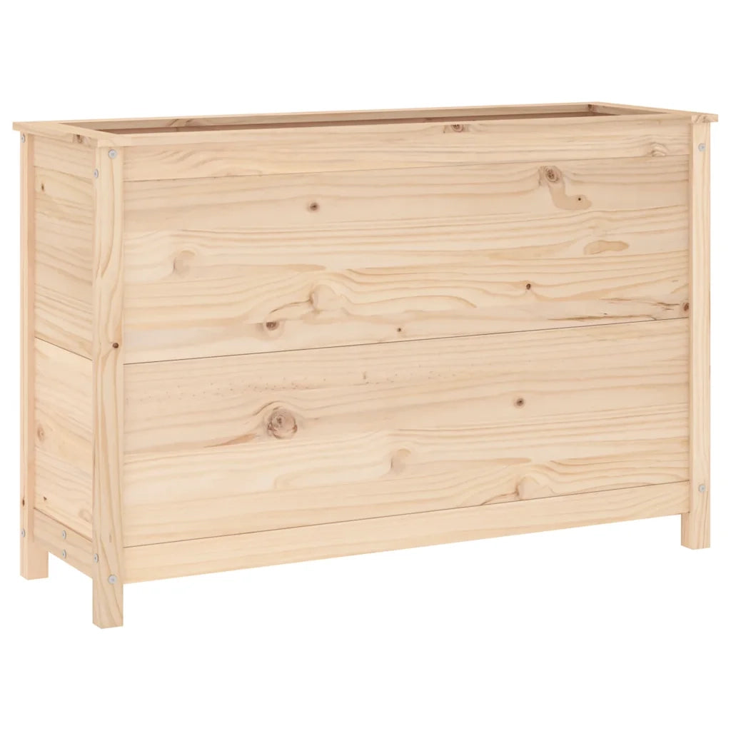 Fioriera Rialzata da Giardino 119,5x40x78cm Legno Massello Pino 825289