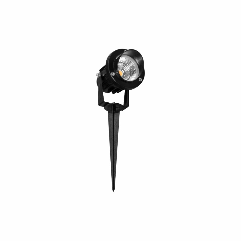 Fade Proiettore Outdoor Serie 5 Angolo 45 Gradi 2200K LED Luce Calda Finitura Nero Opaco Design Moderno per Illuminazione Esterni Professionali
