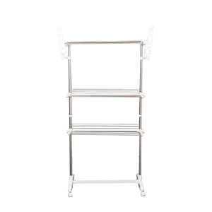 Stendibiancheria 3 Piani Regolabile in Acciaio Inox Premium