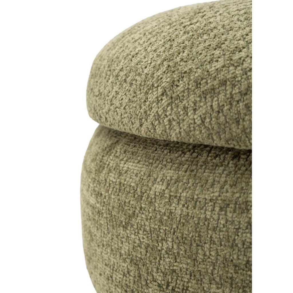 Set di 2 pouf contenitore in stile nordico verdi