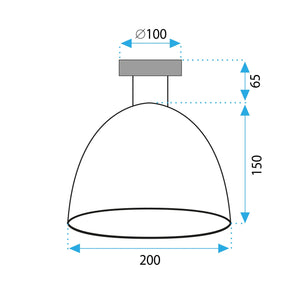 Lampada Da Soffitto APP1302-1C Gold